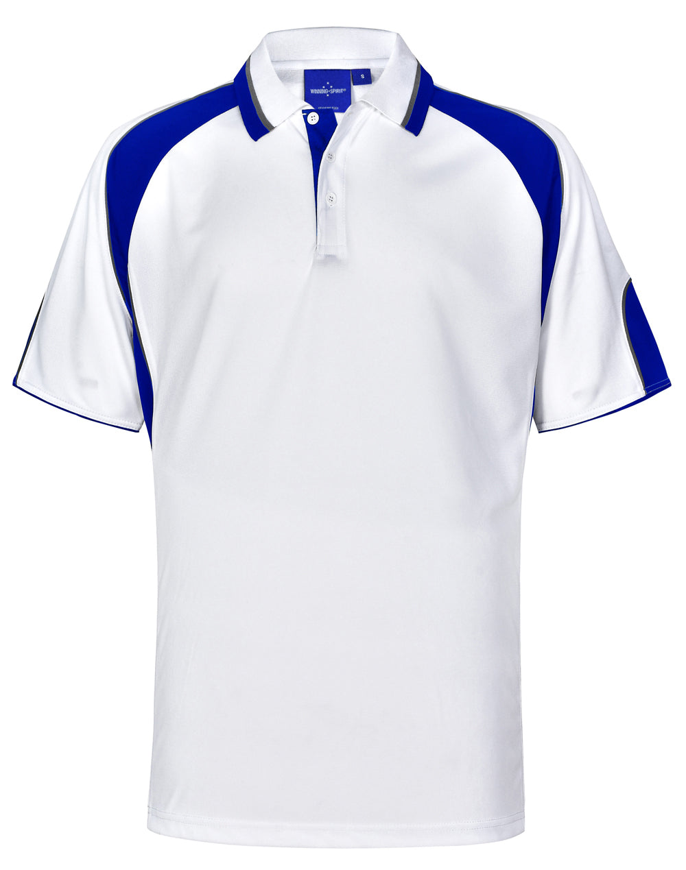 Winning Spirit Men's CoolDry® Contrast Polo with Sleeve Panels 2nd (7 Colour)-(PS61)