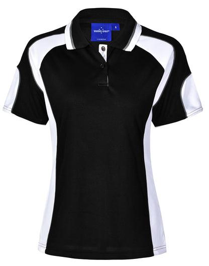 Winning Spirit Ladies' CoolDry® Contrast Polo with Sleeve Panels 1st (11 Colour)-(PS62)