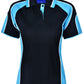 Winning Spirit Ladies' CoolDry® Contrast Polo with Sleeve Panels 1st (11 Colour)-(PS62)