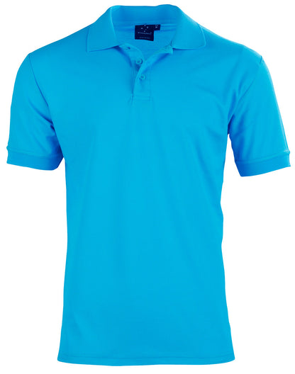 Winning Spirit Men's TrueDry® Solid Colour Pique Polo 1st (12 Colour)-PS63