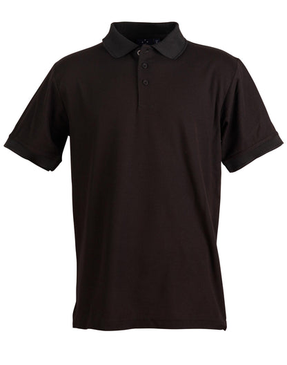 Winning Spirit Men's TrueDry® Solid Colour Pique Polo 1st (12 Colour)-PS63
