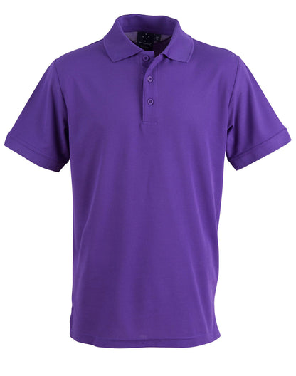 Winning Spirit Men's TrueDry® Solid Colour Pique Polo 2nd(5 Colour)-(PS63)