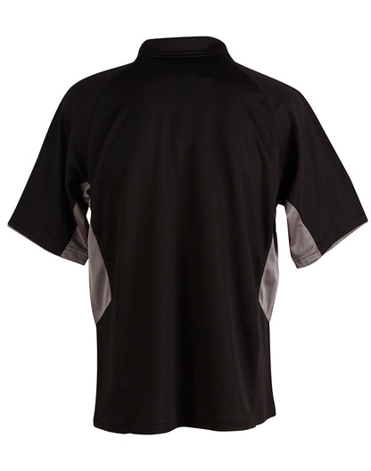 Winning Spirit Men's TrueDry® Tri-colour, Short Sleeve Polo-(PS68)