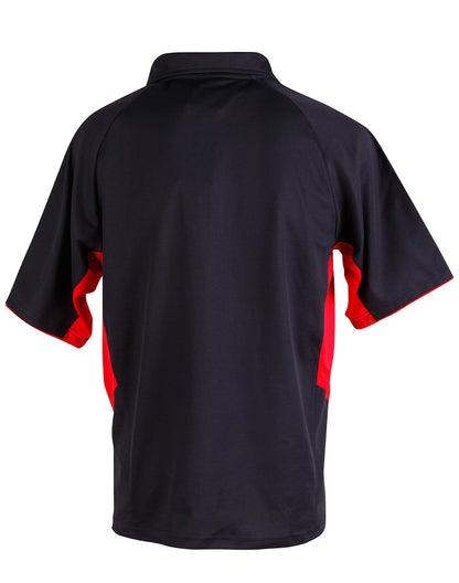 Winning Spirit Men's TrueDry® Tri-colour, Short Sleeve Polo-(PS68)
