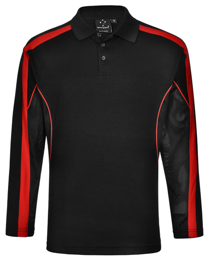 Winning Spirit Men's TrueDry® Long sleeve Polo-(PS69)
