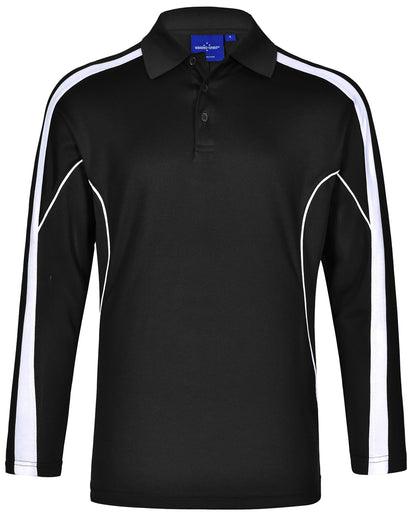 Winning Spirit Men's TrueDry® Long sleeve Polo-(PS69)
