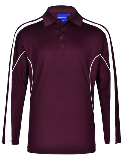 Winning Spirit Men's TrueDry® Long sleeve Polo-(PS69)