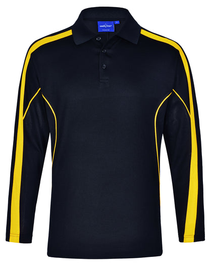Winning Spirit Men's TrueDry® Long sleeve Polo-(PS69)
