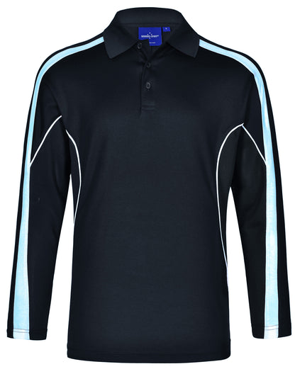 Winning Spirit Men's TrueDry® Long sleeve Polo-(PS69)