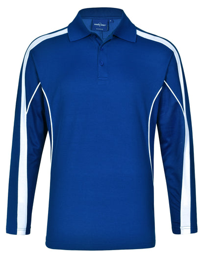 Winning Spirit Men's TrueDry® Long sleeve Polo-(PS69)