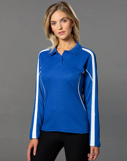 Winning Spirit Ladies' TrueDry® Long Sleeve Polo-(PS70)