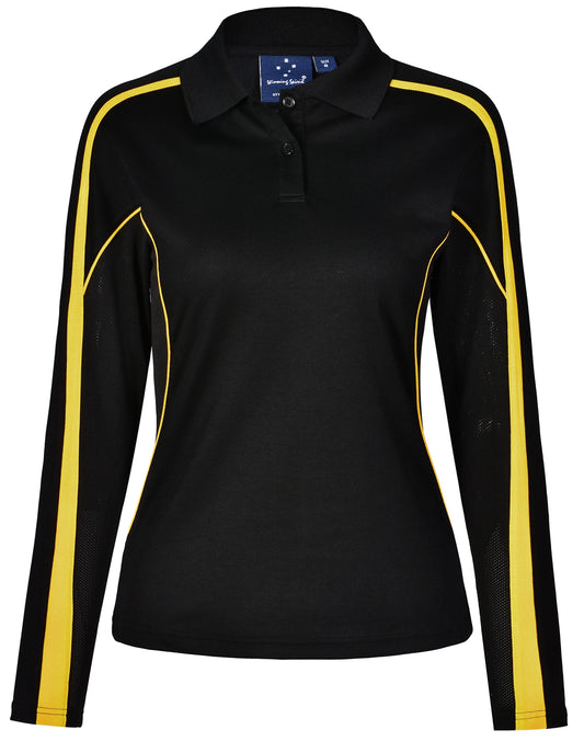 Winning Spirit Ladies' TrueDry® Long Sleeve Polo-(PS70)