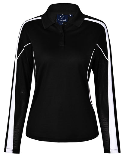 Winning Spirit Ladies' TrueDry® Long Sleeve Polo-(PS70)