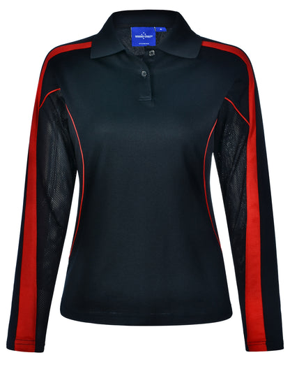 Winning Spirit Ladies' TrueDry® Long Sleeve Polo-(PS70)