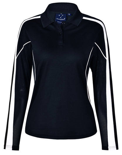 Winning Spirit Ladies' TrueDry® Long Sleeve Polo-(PS70)