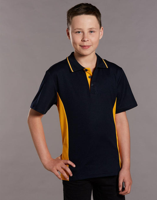 Winning Spirit Teammate Truedry Contrast Short Sleeve Kids Polo-(PS73K)