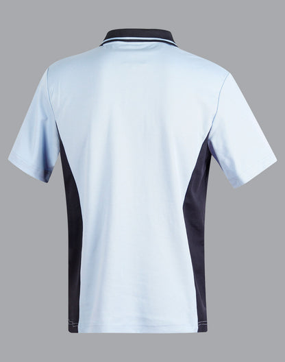 Winning Spirit Men's TrueDry® Contrast Short Sleeve Polo (2nd 3 Colours)-(PS73)