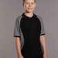 Winning Spirit Kid's TrueDry® Tri-colour Short Sleeve Pique Polo-(PS77K)