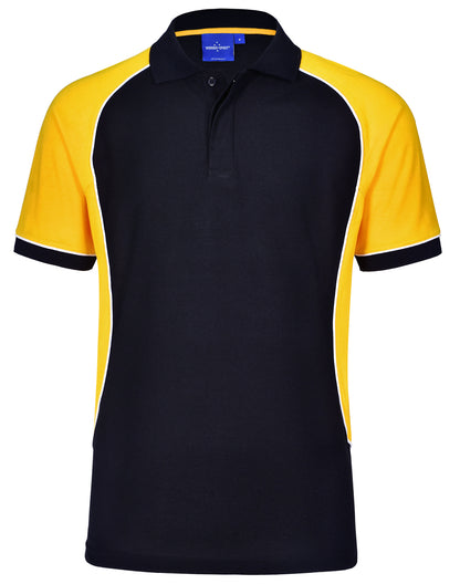Winning Spirit Kid's TrueDry® Tri-colour Short Sleeve Pique Polo-(PS77K)
