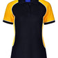 Winning Spirit Women's TrueDry® Tri-colour Short Sleeve Pique Polo-(PS78)