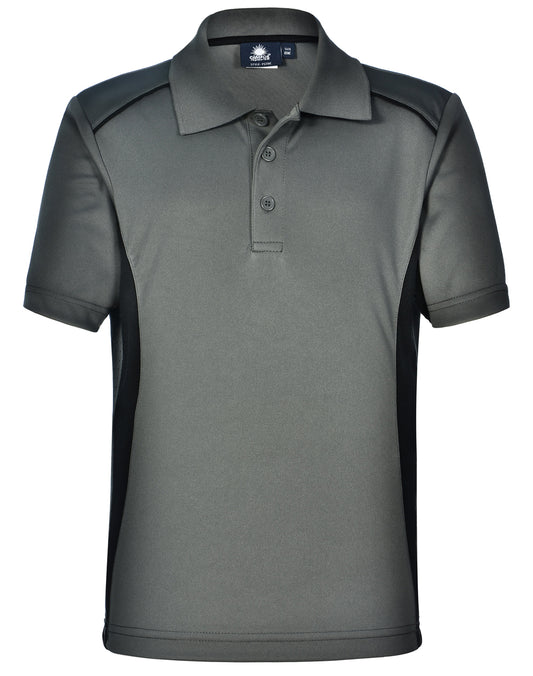 Winning Spirit Kids' Cooldry Short Sleeve Contrast Polo-(PS79K)