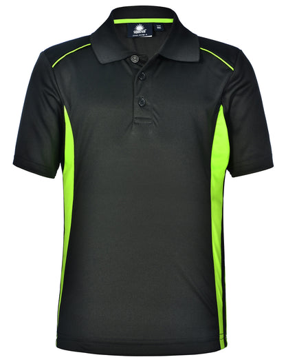 Winning Spirit Kids' Cooldry Short Sleeve Contrast Polo-(PS79K)
