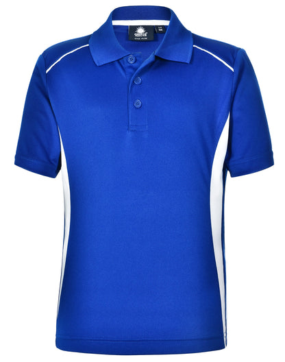 Winning Spirit Kids' Cooldry Short Sleeve Contrast Polo-(PS79K)