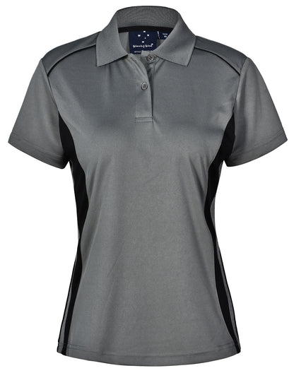 Winning Spirit Ladies' CoolDry Short Sleeve Contrast Polo-(PS80)