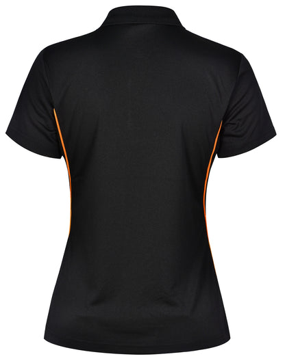 Winning Spirit Ladies' CoolDry Short Sleeve Contrast Polo-(PS80)
