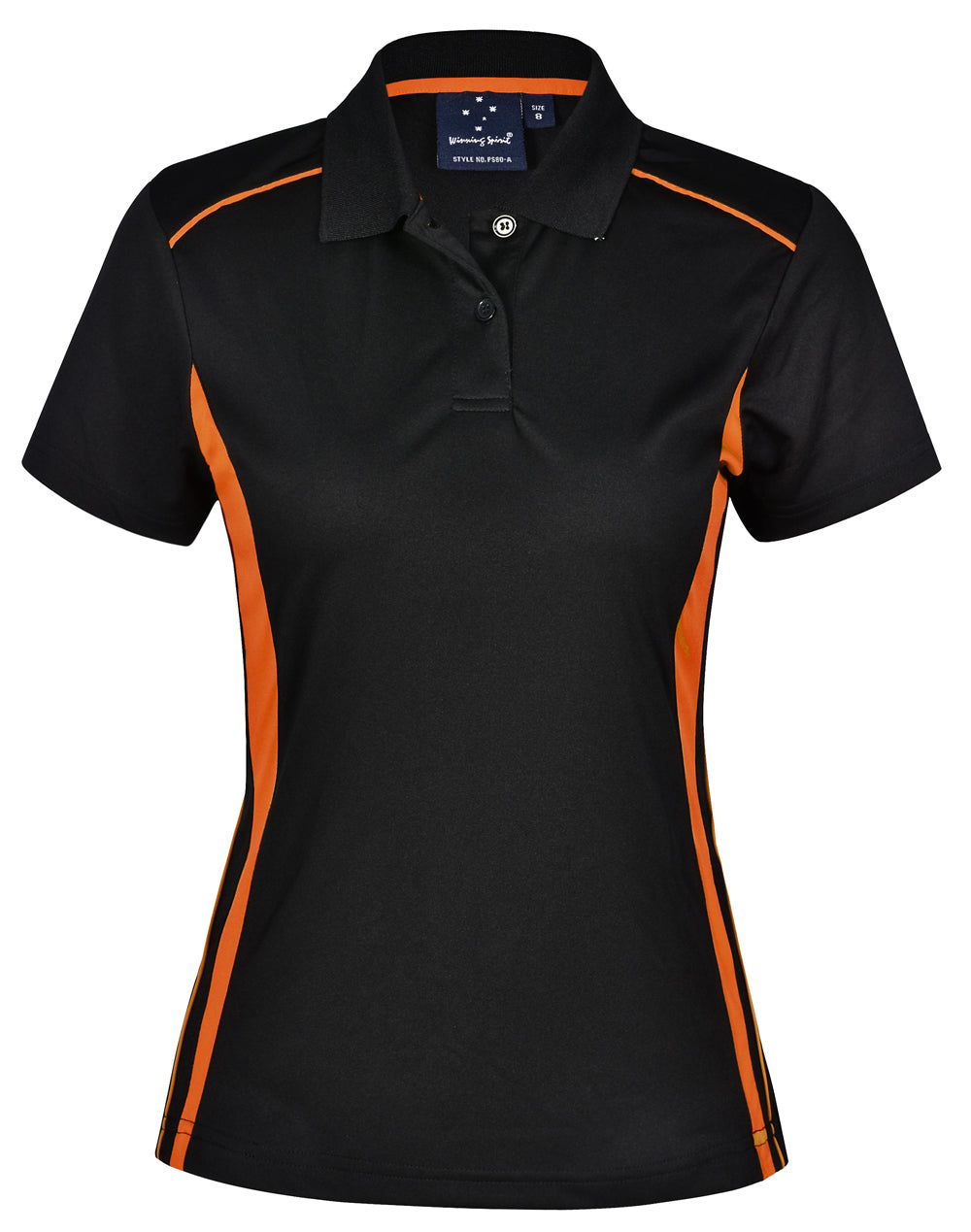 Winning Spirit Ladies' CoolDry Short Sleeve Contrast Polo-(PS80)