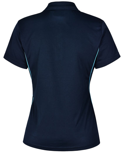 Winning Spirit Ladies' CoolDry Short Sleeve Contrast Polo-(PS80)
