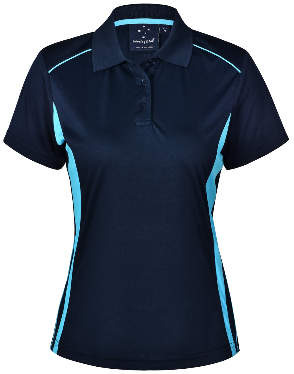 Winning Spirit Ladies' CoolDry Short Sleeve Contrast Polo-(PS80)