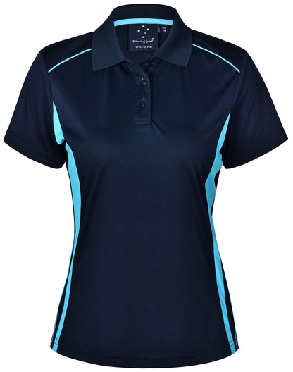 Winning Spirit Ladies' CoolDry Short Sleeve Contrast Polo-(PS80)