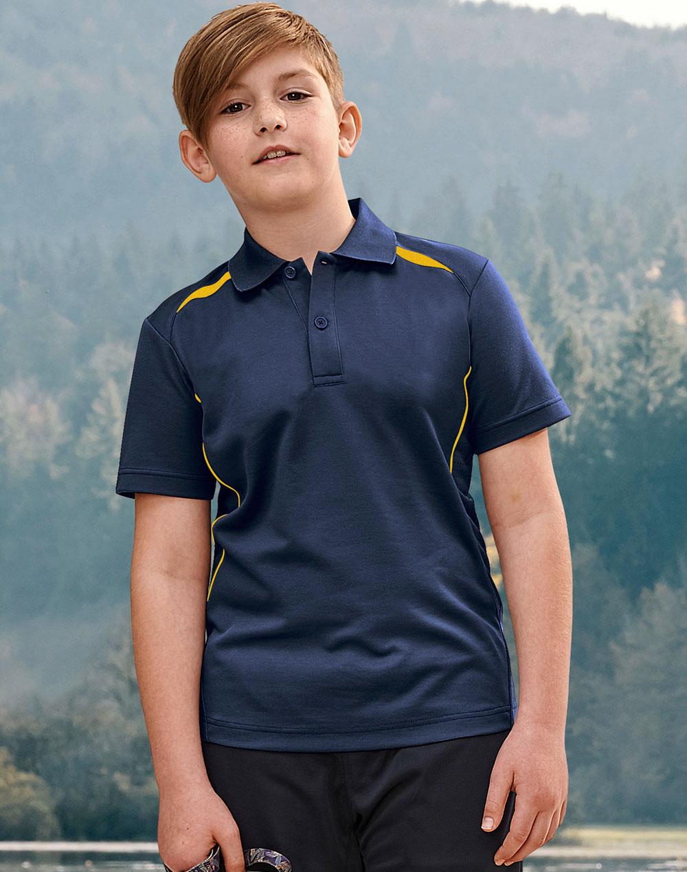 Winning Spirit Kids Sustainable Poly/Cotton Contrast SS Polo (PS93K)