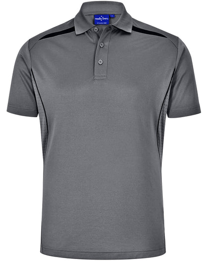 Winning Spirit Mens Sustainable Poly/Cotton Contrast SS Polo 1st (10 colour)-(PS93)
