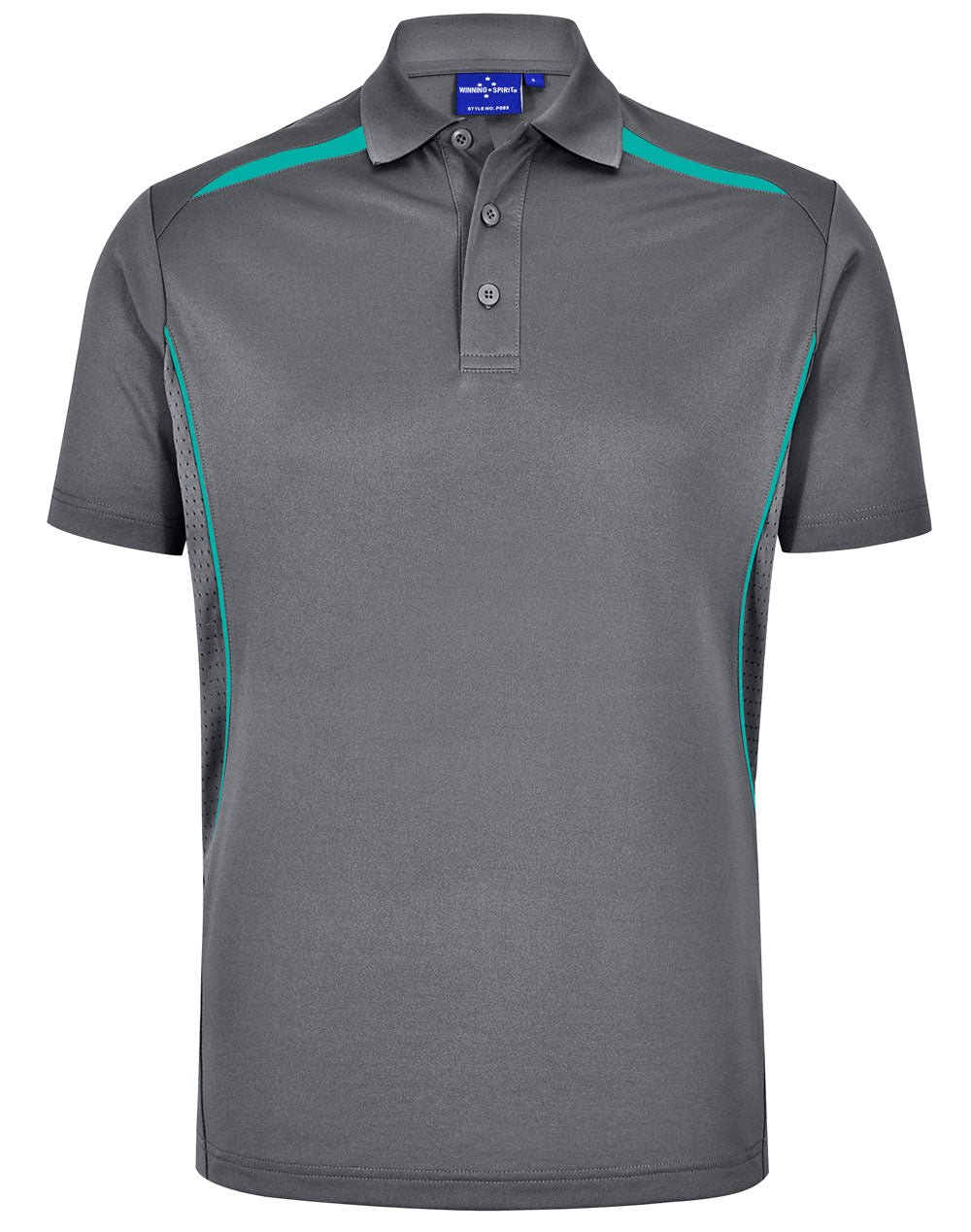 Winning Spirit Mens Sustainable Poly/Cotton Contrast SS Polo 1st (10 colour)-(PS93)