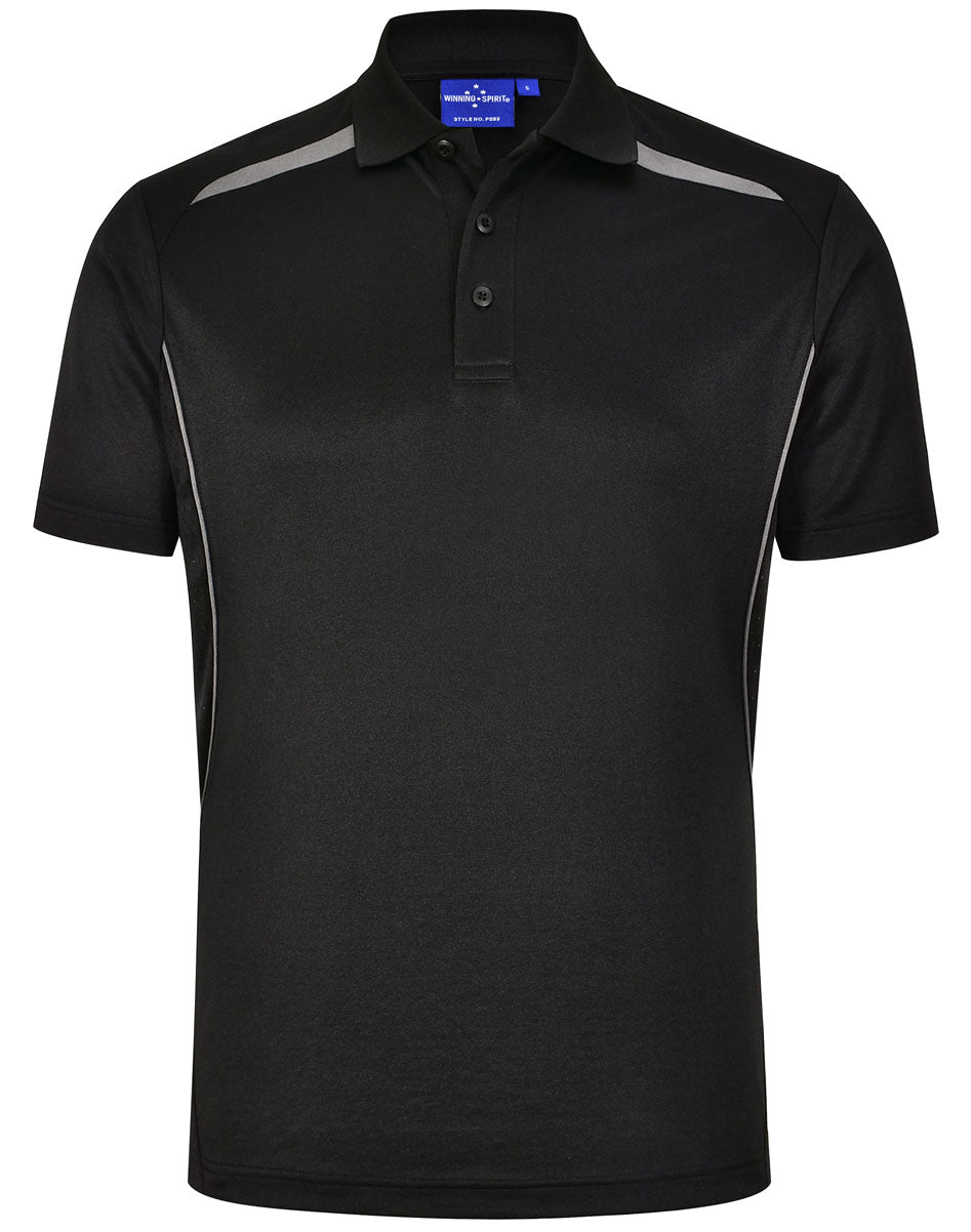 Winning Spirit Mens Sustainable Poly/Cotton Contrast SS Polo 1st (10 colour)-(PS93)