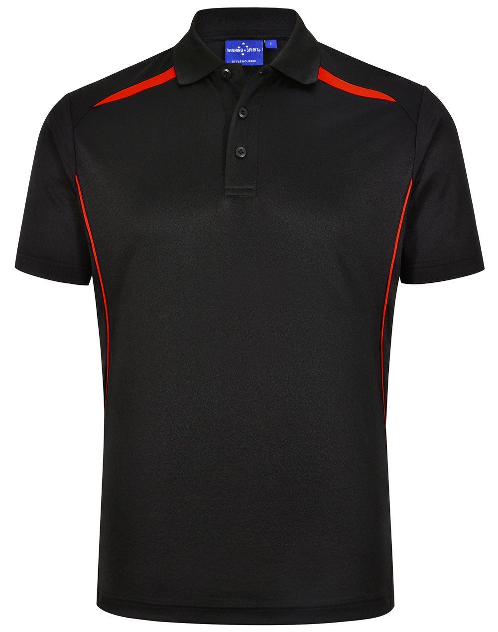 Winning Spirit Mens Sustainable Poly/Cotton Contrast SS Polo 1st (10 colour)-(PS93)