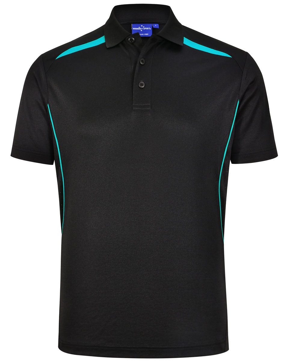 Winning Spirit Mens Sustainable Poly/Cotton Contrast SS Polo 1st (10 colour)-(PS93)