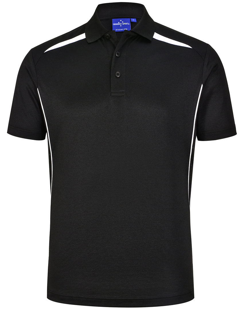 Winning Spirit Mens Sustainable Poly/Cotton Contrast SS Polo 1st (10 colour)-(PS93)