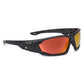 Bolle Safety Mercuro Grey / Black Temples Fire Flash (Red Flash) Polarised Lens - Soft Drawstring Pouch - (PSSMERCP09)