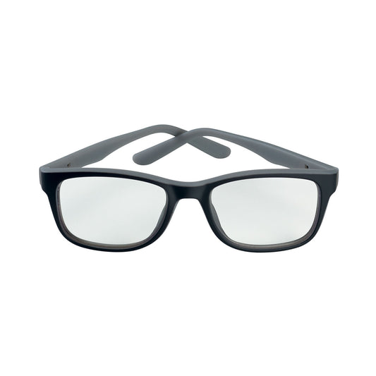 Bolle Safety Kick Office Black/Grey Frame With Clear "Blue Light Protective" Pc Lens (No Side Shields) -(PXFOFKI109)