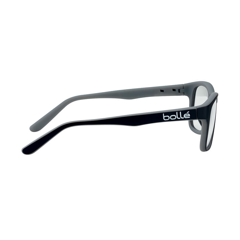 Bolle Safety Kick Office Black/Grey Frame With Clear "Blue Light Protective" Pc Lens (No Side Shields) -(PXFOFKI109)
