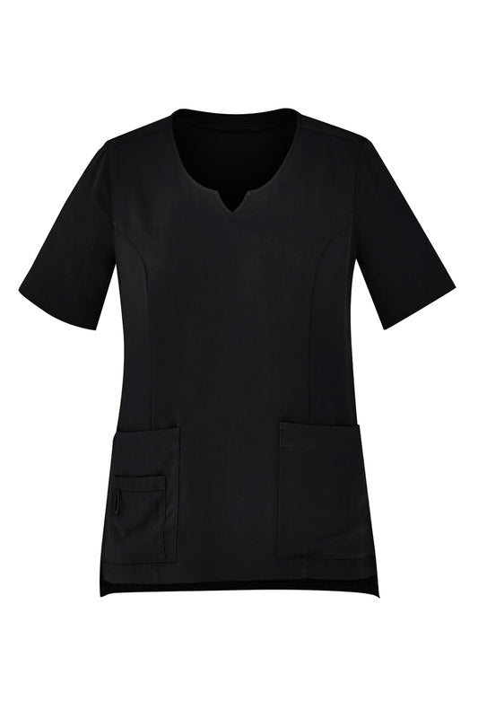 Biz Care Womens Avery Round Neck Scrub Top (CST942LS)