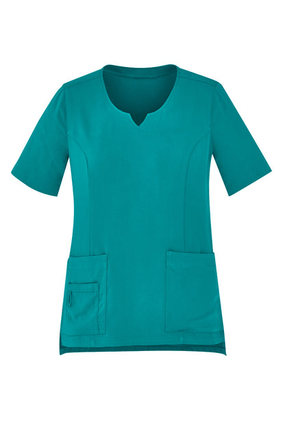 Biz Care Womens Avery Round Neck Scrub Top (CST942LS)