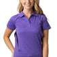 Be Seen-Be Seen Ladies Polo Shirt With Contrast Piping-Purple / 8-Uniform Wholesalers - 8