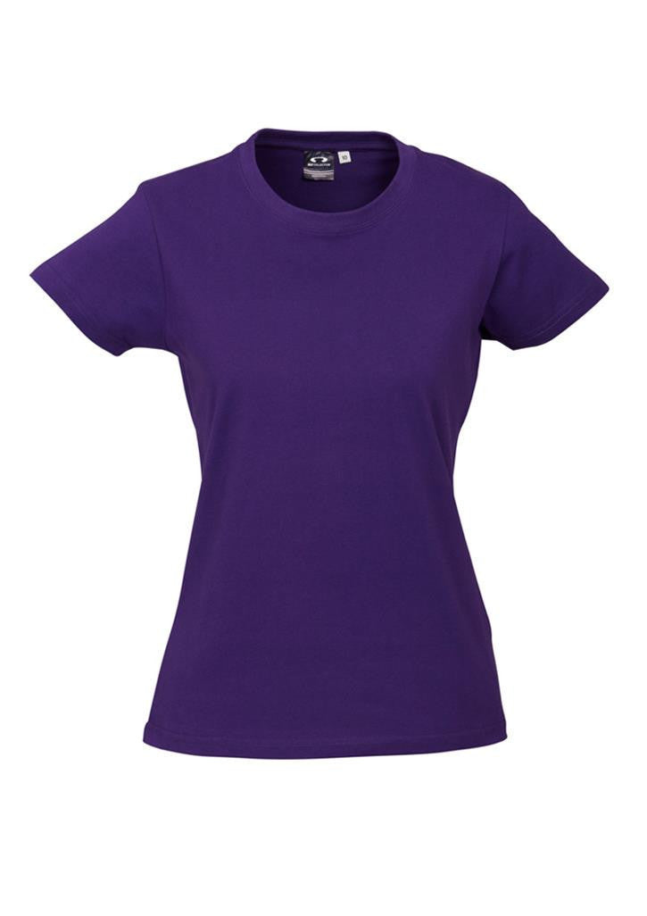 Biz Collection-Biz Collection Ladies Ice Tee 2nd  ( 10 Colour )-Purple / 6-Uniform Wholesalers - 7