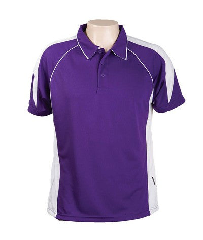 Australian Spirit-Aus Spirt Olympikool Mens Polo 2nd ( 8 Colour )-Purple / White / S-Uniform Wholesalers - 7