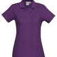 Biz Collection-Biz Collection Ladies Crew Polo(1st 10 Colours)-Purple / 8-Uniform Wholesalers - 5