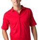 Be Seen-Be Seen Men's Polo Shirt With Contrast Piping-Red-Black / XS-Uniform Wholesalers - 8